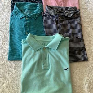 Lot of 5 Vineyard Vines Mens polos.